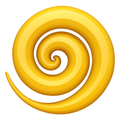 Thin Yellow Spiral swirl sticker