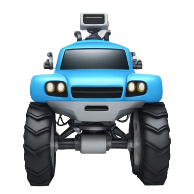 un robot  4WD care supravegheaza copii co o camera video sticker