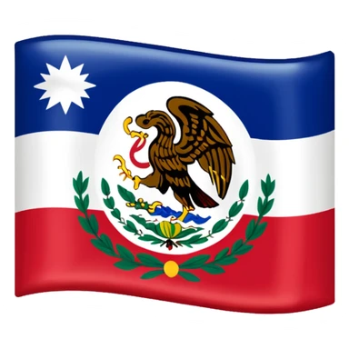 "State flag of Jalisco. Render this image in the distinct, simplified, and glossy art style of an iOS emoji flag, similar to 🇲🇽." sticker