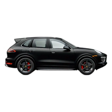 Porsche Cayenne Noir Tubo GT sticker