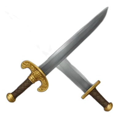Armoured balde warriors sword sticker