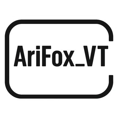 the GLOCK logo, except the letters say "AriFox_VT" sticker