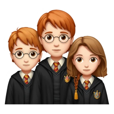 Harry Potter with Hermione Granger and Ron Weasley sticker