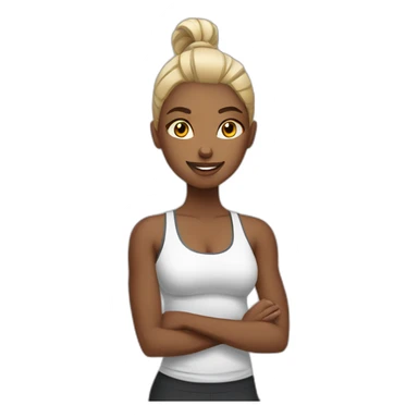girl booking a crossfit class sticker
