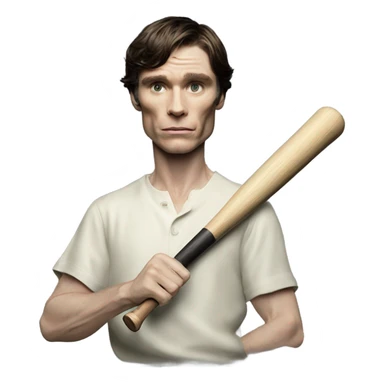 Cillian murphy holding a bat sticker