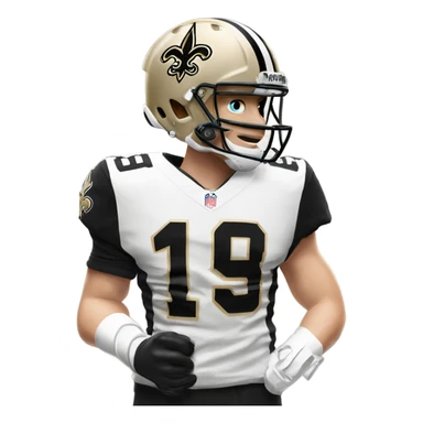 Spencer rattler hold a bazooka in saints jersey sticker