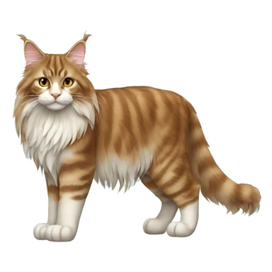 Maine Coon Cat Breed Full Body sticker