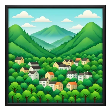 In our hometown, there’s plenty of trees sticker