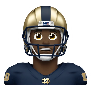 Notre dame football player crying and sad sticker