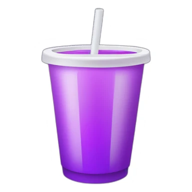 White Double cup of purple drink sticker
