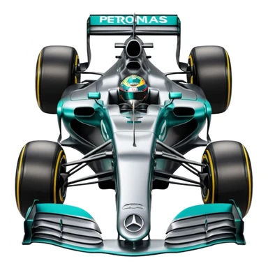 black formula 1 Mercedes AMG petronas sticker