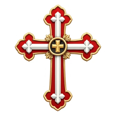 It will be a cross in the middle and four little crosses in between the big cross in the middle and add some colours to it that matches with the flag of the kingdom of jerusalem sticker