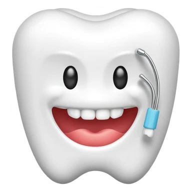 Dental floss sticker