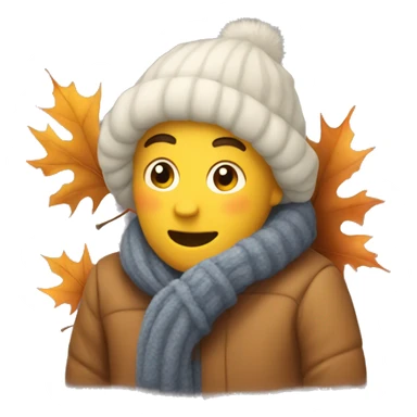 Cozy fall and winter sticker
