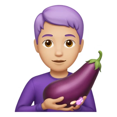 Gene with an eggplant sticker
