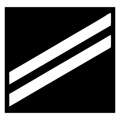 Create a navy blue square background with three thick black diagonal stripes. The style and proportions should match the attached image. The design should be minimal and bold with no eagle or extra details. sticker