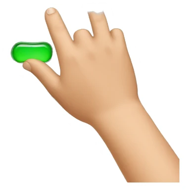 Finger pressing a button sticker