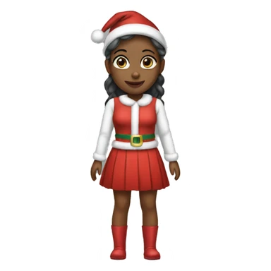 Christmas girl outfit sticker