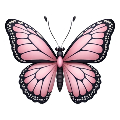 butterfly with pink antlers and lace sticker
