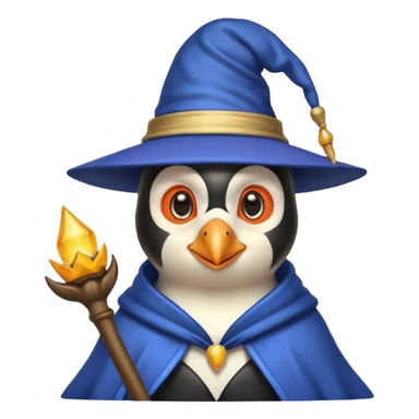Penguin Wizard gay crush sur un singe sticker