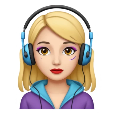 Style trend cosmetics music  sticker