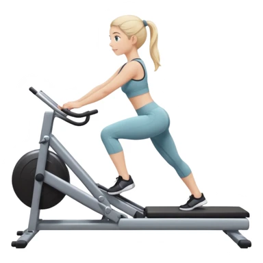 girl pilates on machine sticker