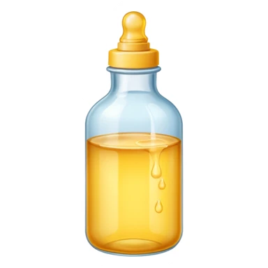 Baby oil bottle sticker