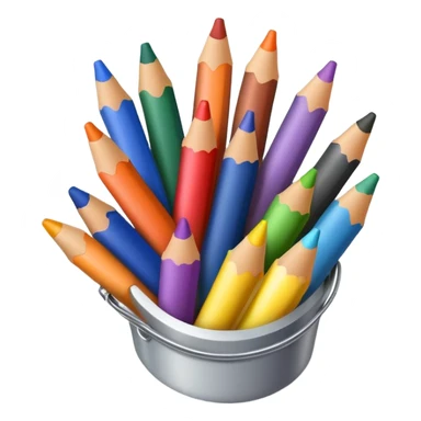 Colorful crayons in a bundle sticker