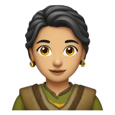 Kurdish girl sticker