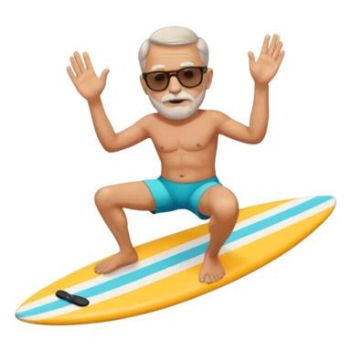 Freud on a surfboard sticker