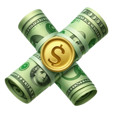 money in tube sticker