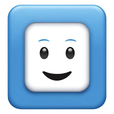 I want a blue background and a white checkmark inside it emoji which I will call the "Fake Roblox Verified Badge Emoji" and the blue background should be square and it should be the "🟦" emoji being the background sticker