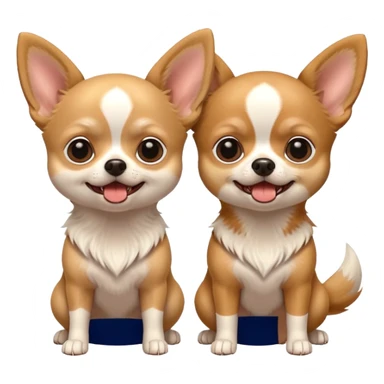 two annoying chihuahuas barking sticker