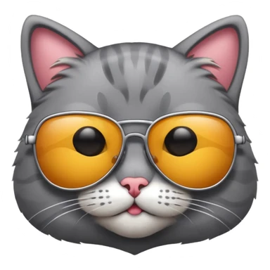 Cat wearing sunglasses new  sticker