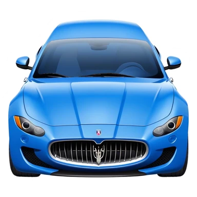 Blue Maserati  sticker