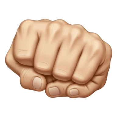 back of veiny fist rearview sticker