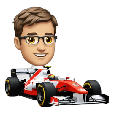 Charle Leclerc avec une f1 sticker