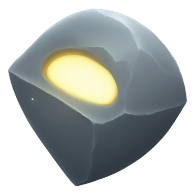 a glowing pure grey space artifact sticker