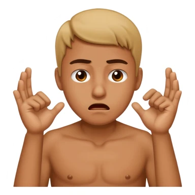 Person making a self choking gesture because of annoyance  sticker