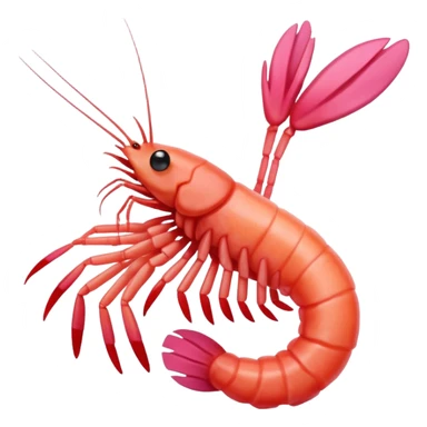 Shrimp wearing a white tank sticker