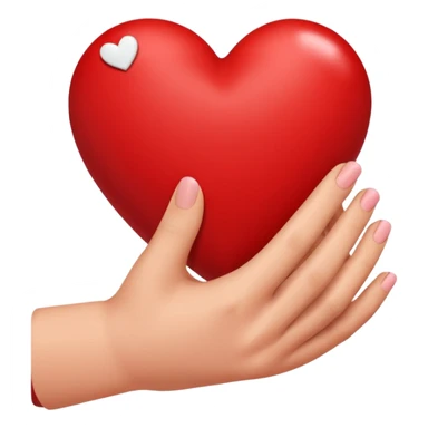 Un brazo abrazando un corazón sticker