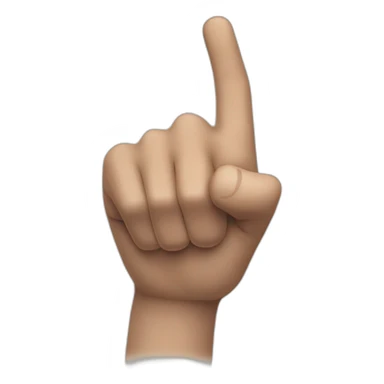 Index finger Pointing aggressively up sticker