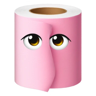 pink toilet paper  sticker