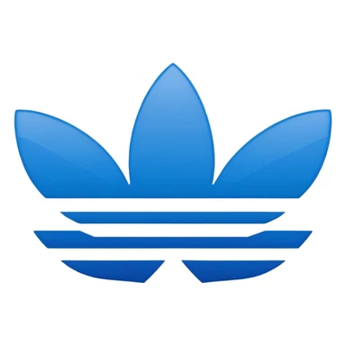 Adidas logo in blue color sticker