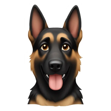 Black and tan German Shepard  sticker