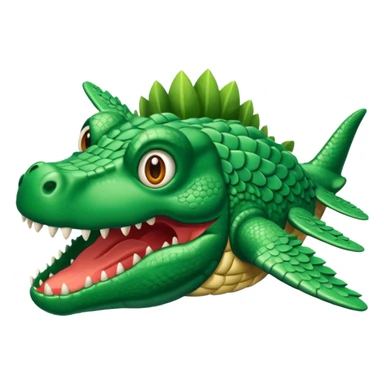 Hazme un avión con cabeza de cocodrilo sticker