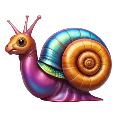 snail + anatomical heart sticker