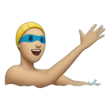 Breakstroke swim sticker