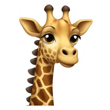 Giraffe wearing a hoodie sticker