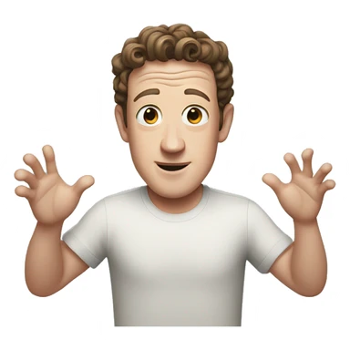 Zuckerberg opening his arms sticker